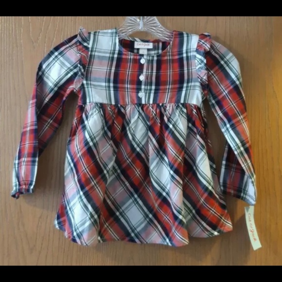 Plaid toddler blouse - Picture 3 of 4